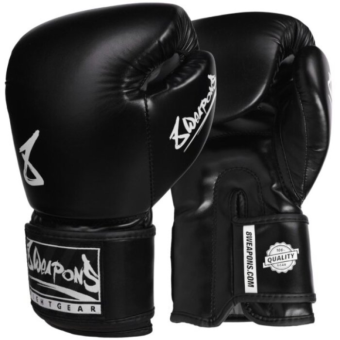Боксови ръкавици - 8 WEAPONS - Pure Boxing Gloves - Black/White